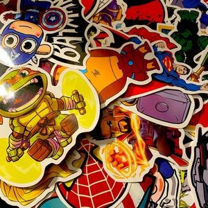 Super hero stickers